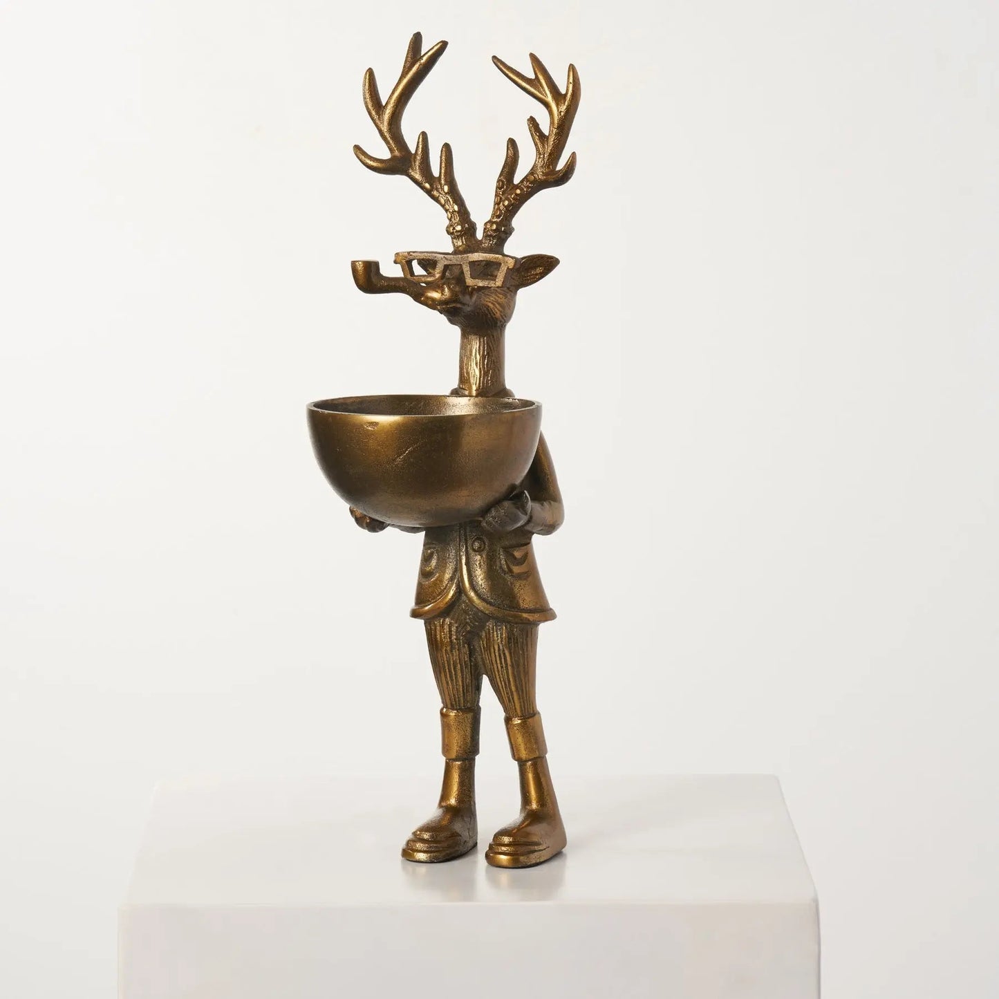 Eric + Eloise Bronzed Aluminum Serving Dish Standing Bookends Collection